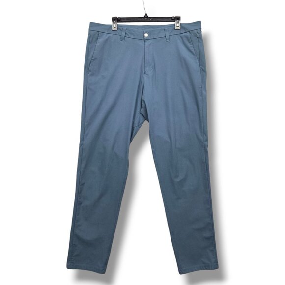 Lululemon Commission Slim Fit Pant Mens 38 Warpstreme M5974S Blue - Picture 1 of 9